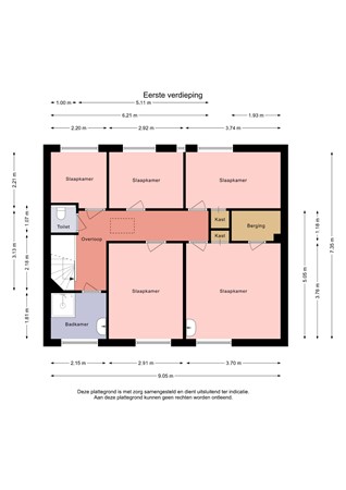 Floorplan - Prof. Granpré Molièrelaan 16, 8302 BD Emmeloord
